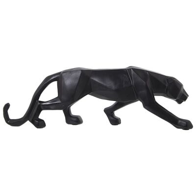 SCHWARZER PANTHER ORIGAMI-HARZFIGUR 44X7X14CM LL50347