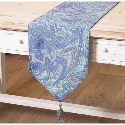 TABLE RUNNER 30X180CM BLUE POLYESTER 30X180CM LL50528