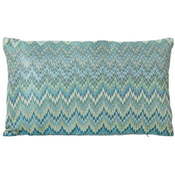 COUSSIN 30X50CM BLEU POLYESTER/ZIPPE 30X50CM LL50539