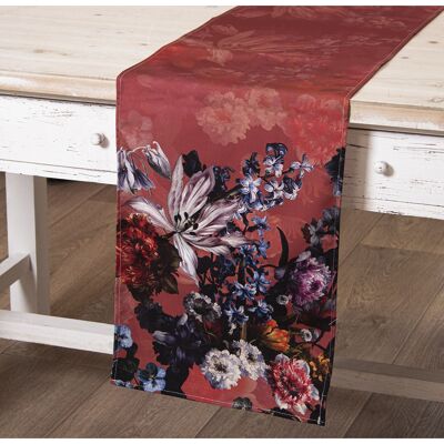 RECTANGULAR COTTON TABLE RUNNER, ONE SIDE 33X180CM, WITH DIGITAL PRINTING LL50562