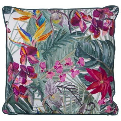 COUSSIN 45X45 VELOURS AVEC ZIPPE 45X45CM, AVEC IMPRESSION NUMÉRIQUE LL50563