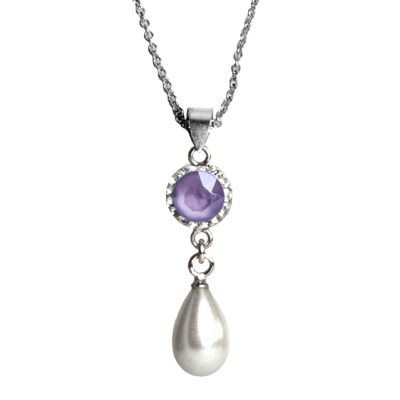 Chain Greta 925 silver crystal lilac