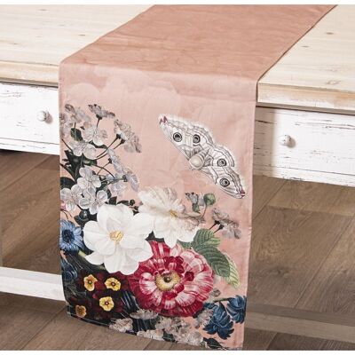 RECTANGULAR COTTON TABLE RUNNER, ONE SIDE 33X180CM, WITH DIGITAL PRINTING LL50574