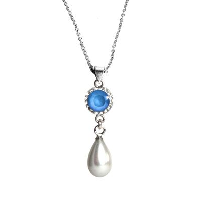 Chain Greta 925 silver crystal summer blue