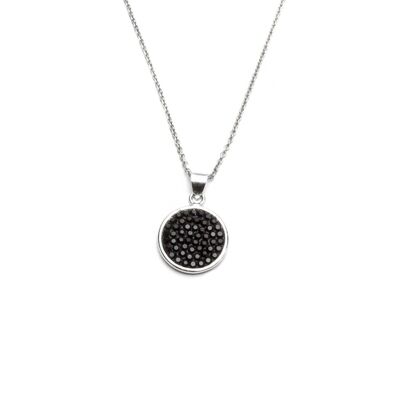 Collier Lucy jet argent 925