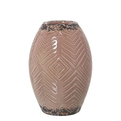 VASO IN CERAMICA ROSA °15X21CM LL51187