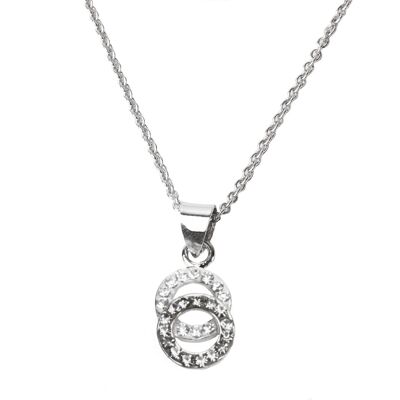 Chain Doble 925 silver crystal-black diamond