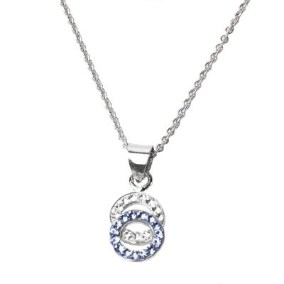Chain Doble 925 silver crystal-light sapphire