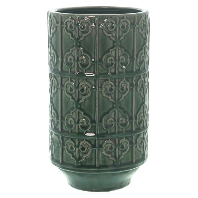 VASO CERAMICA VERDE 28,5CM °16,5X28,5CM LL52488