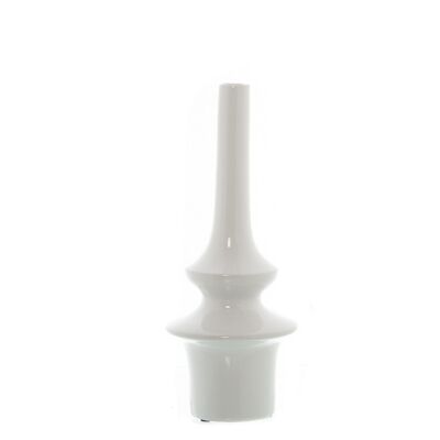 WEISSE KERAMIKVASE 43CM °17,5X43CM LL52491