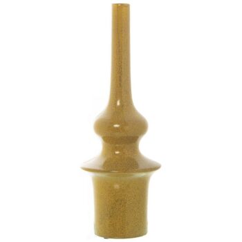 VASE CÉRAMIQUE JAUNE CRACKELÉ 54CM °19X54CM LL52495