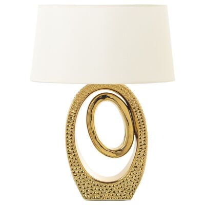 LAMPADA DA TAVOLO IN CERAMICA ORO+52561, 1XE27 MAX.40W NO IN _38X24X57CM BASE:22X8X32CM LL52560