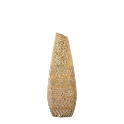 GOLDENE KERAMIKVASE _12X7X35CM LL52589