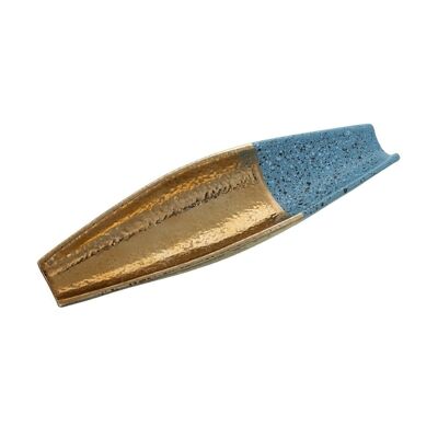 GOLD/BLAUES KERAMIKZENTRUM 35X11X5CM LL52700