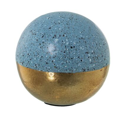 SFERA IN CERAMICA ORO/BLU °11CM LL52703