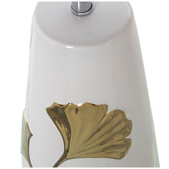 LAMPE DE TABLE EN CÉRAMIQUE BLANC/OR+52825, 1XE27, MAX.60W °35X58CM, SOCLE:°16X45CM LL52824 3