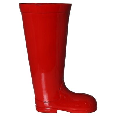 CERAMIC UMBRELLA STAND RED BOOT _39X20X53CM LL56638