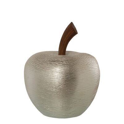 SILVER CERAMIC APPLE FIGURE40CM _°30X40CM LL57383