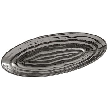 CENTRE CÉRAMIQUE ARGENT BRILLANT 45X20X5CM LL57453