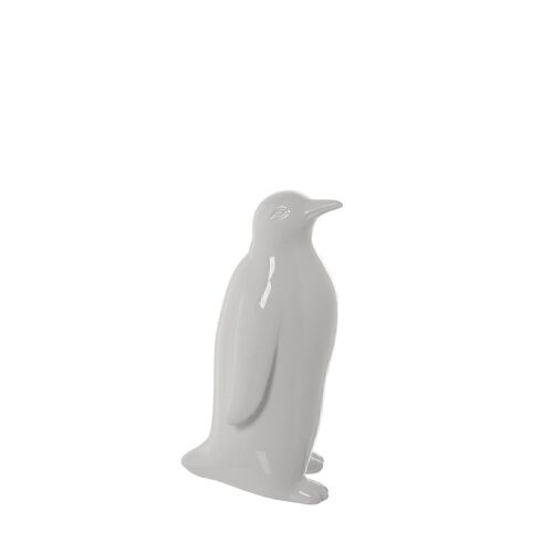 FIGURA CERÁMICA PINGÜINO 26CMBLANCO BRILLO _15X15X26CM LL57535