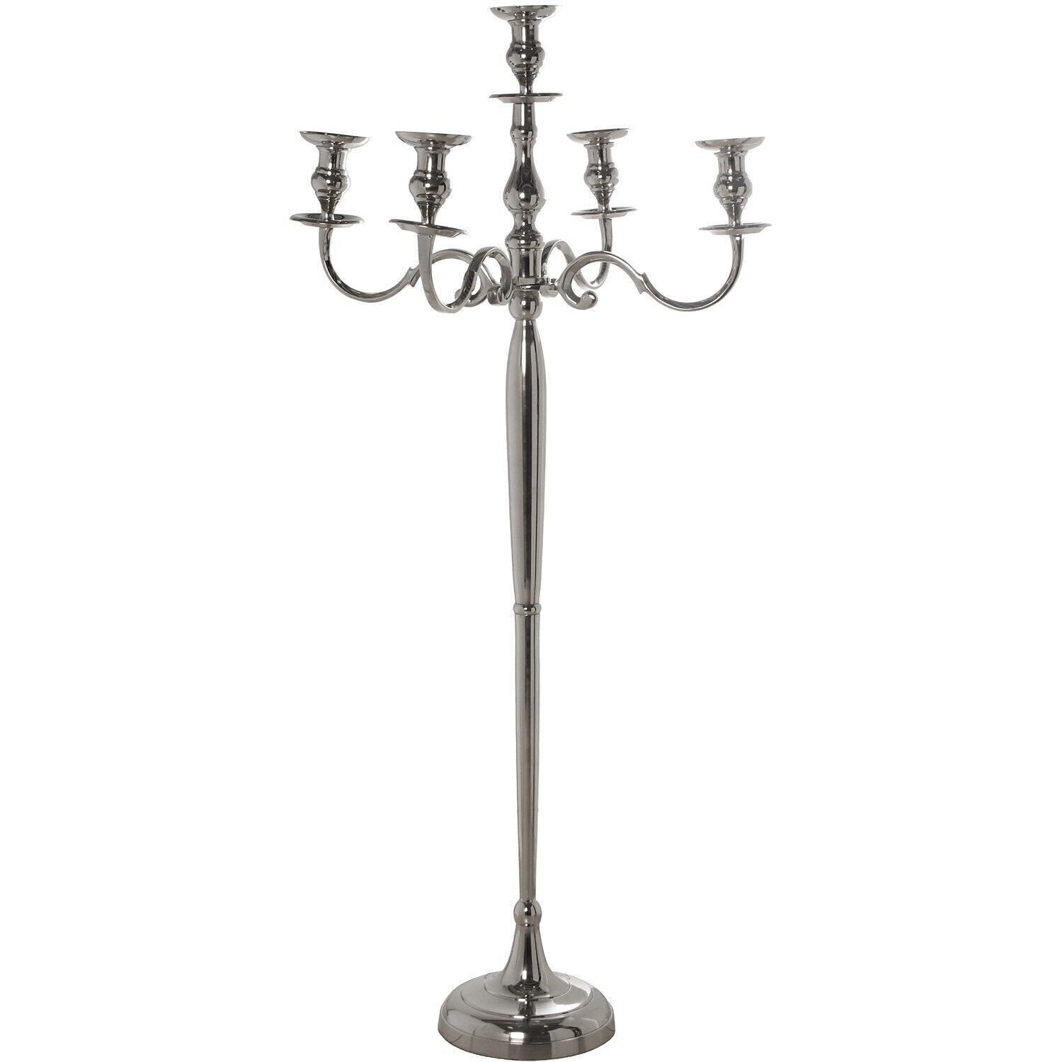 5 ARMS CANDELABRA 153CM ALUMINUM _74X27X153CM LL59455