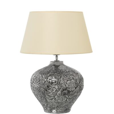 LAMPADA DA TAVOLO IN ALLUMINIO+91114-ø40X57CM-BASE:ø30X35CM 1XE27-MAX.40W (NON INCLUSO) LL59483