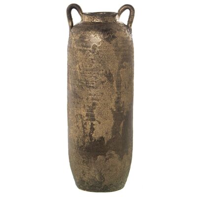 VASO CERAMICA CON MANICI 50CM ORO ANTICO °18X50CM LL60103