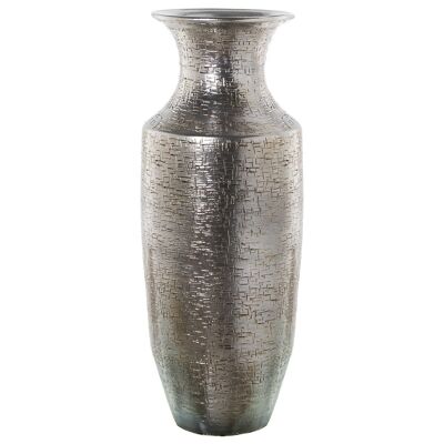 CERAMIC VASE 100CM SILVER °38X100CM LL60329