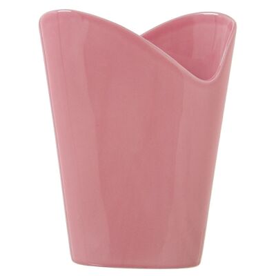 CERAMIC VASE 30CM GLOSSY PINK 23X8.5X30CM LL60378