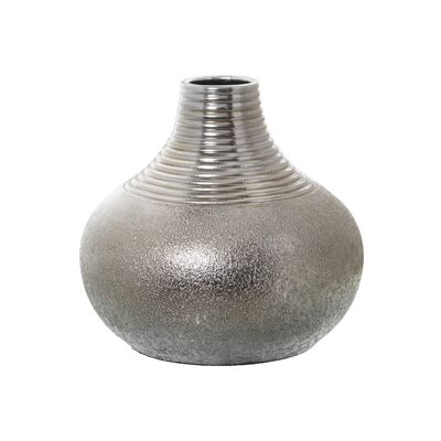 KERAMIKVASE 31CM SILBER °33X31CM LL60424