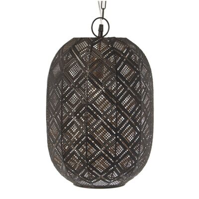 BLACK/GOLD METAL CEILING LAMP, 1XE27, MAX.40W (NOT INCLUDED °29X47CM, CHAIN:60CM LL61121