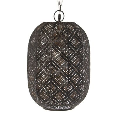 BLACK/GOLD METAL CEILING LAMP, 1XE27, MAX.40W (NOT INCLUDED °29X47CM, CHAIN:60CM LL61121
