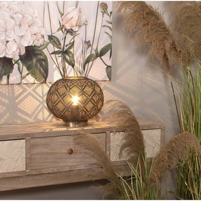 BRASS COLORED METAL TABLE LAMP, 1XE27, MAX.40W (NOT INCL °29X24.5CM, BASE:°12.5CM LL61128