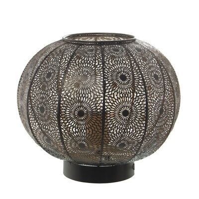 LÁMPARA SOBREMESA METAL NEGRA/DORADO, 1XE27, MAX.40W (NO IN _°29X24,5CM, BASE:°12,5CM LL61130