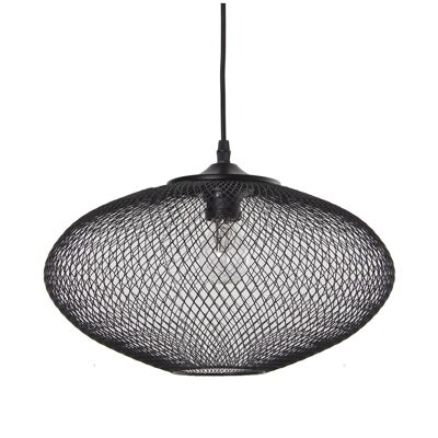 LAMPADA DA SOFFITTO IN METALLO NERO, 1XE27, MAX.40W NO INC °38X25CM, CAVO:100CM LL61266