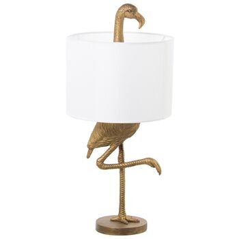 LAMPE DE TABLE EN RÉSINE FLAMENCO, 1XE27, MAX.60W °30X66CM, AFFICHAGE°30X22CM LL61297