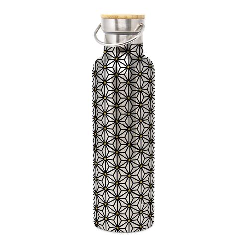Stainless Steel Bottle Ginza black gold
