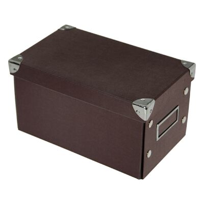 BROWN FOLDING CARDBOARD BOX _26X16X14CM LL61413