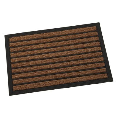 Fußmatte aus Kokosfaser und Gummi, 40 x 60 cm, Linien 40 x 60 x 1 cm, LL63250