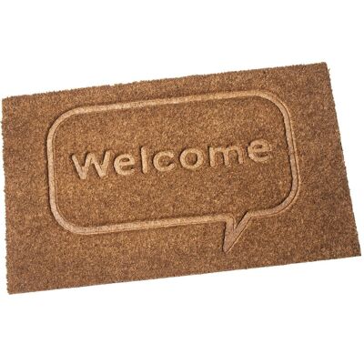 FELPUDO FIBRA DE COCO WELCOME-NATURAL _45X75X2CM LL63296