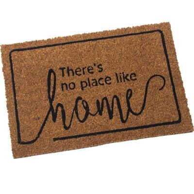 COCONUT FIBER DOORMAT-THERE ISNO PLACE...- NATURAL _40X60X2CM LL63303