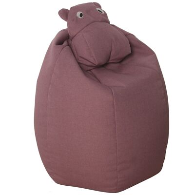 POUF MORBIDO HIPPOPO ROSA POLIESTERE _58X58X65CM LL65949