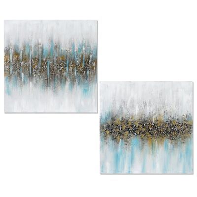 CANVAS PAINTING 60X60CM ABSTRACT ASSORTED _60X3X60CM LL69059