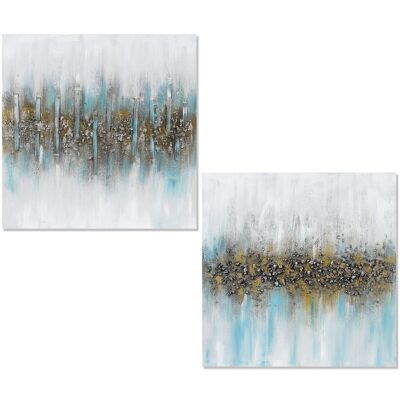 CANVAS PAINTING 80X80CM ABSTRACT ASSORTED 80X3X80CM LL69067