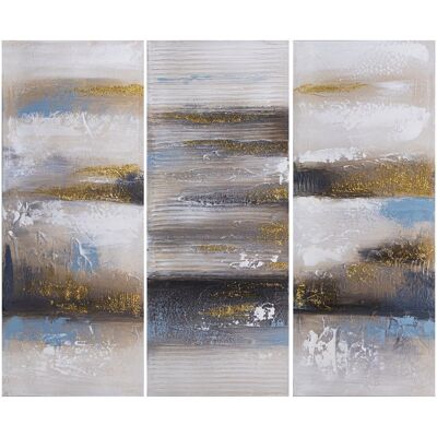 CANVAS PICTURE 40X100CM ABSTRACT ASSORTED 40X3X100CM EACH CANVAS LL69107