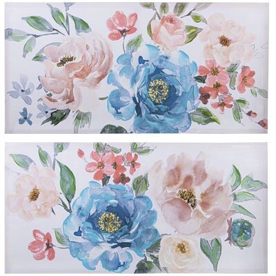 LEINWANDBILD 120X60CM BLUMEN SORTIERT _120X3,5X60CM LL69154