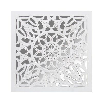 PALA APERTA IN LEGNO CON SPECCHIO 60X60CM BIANCO 60X2,5X60CM, LEGNO: DM LL70113