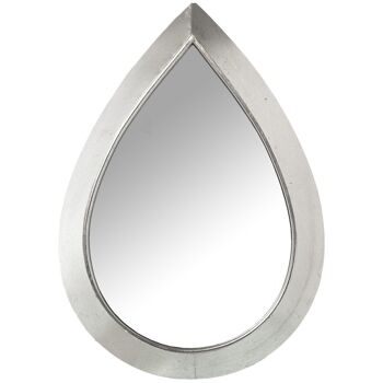 MIROIR MURAL MÉTAL 50,5X68,5CM ARGENT 50,5X4X68,5CM LL71651