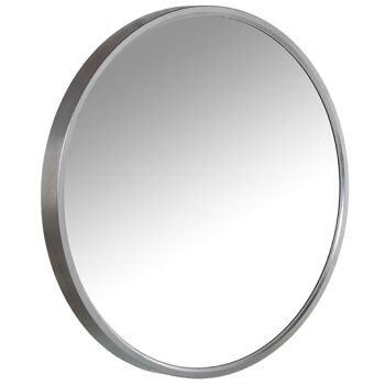 MIROIR MÉTAL ARGENT °79X6CM, INT:°74CM LL71699 2