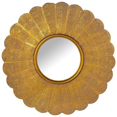 ROUND GOLDEN METAL MIRROR °86X3CM, INT:°32.5CM LL71745